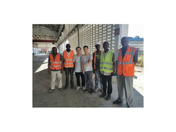 Visiting the customer's factory in South Africa